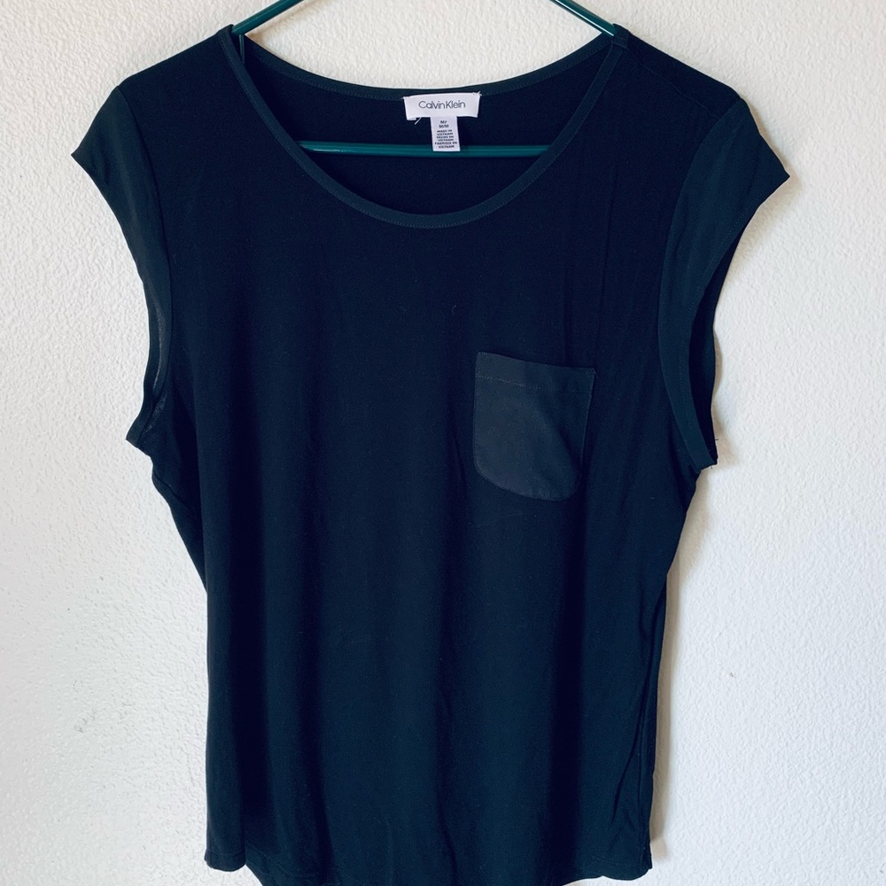 Calvin Klein Blue Navy Blouse